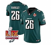 Men & Women & Youth Philadelphia Eagles #26 Saquon Barkley Green 2025 Eagles Logo Super Bowl LIX Patch New F.U.S.E. Vapor Untouchable Limited Stitched Jersey Dzhi,baseball caps,new era cap wholesale,wholesale hats